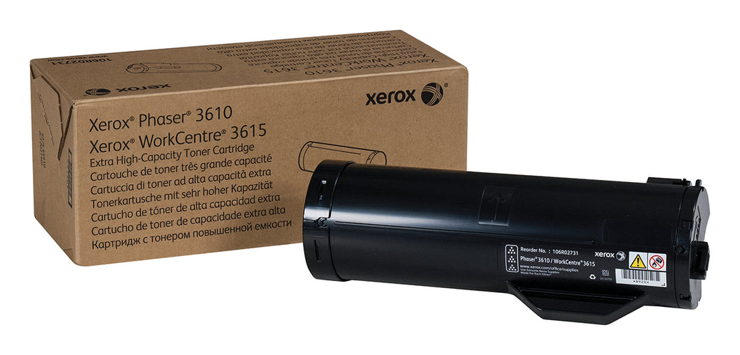 Xerox 106R02731 16R2731 Cartouche de toner noire originale à très haut rendement 