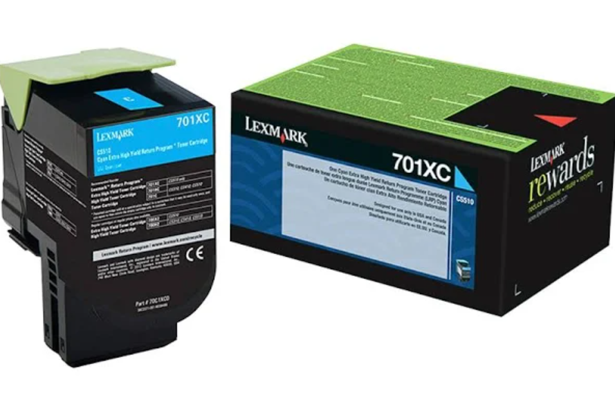 LEXMARK 70C1XC0 CYAN EXTRA HIGH YIELD RETURN