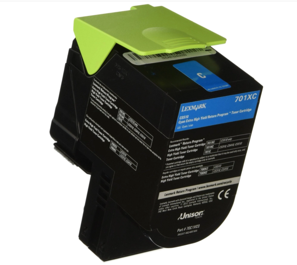 Lexmark Unison 700X2 Extra High Yield Laser Toner Cartridge - Cyan 70C0X20