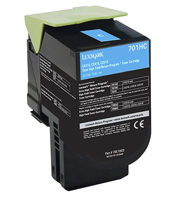 LEXMARK 70C1HC0 CYAN HIGH YIELD RETURN PROGRAM