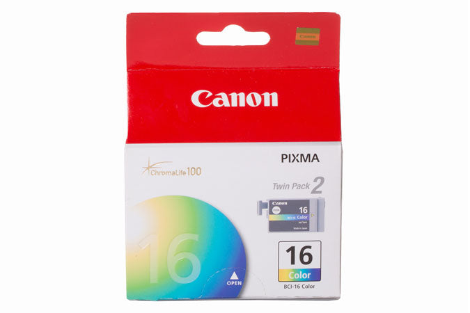 Canon BCI-16 Original Ink Cartridge - Inkjet - Color - 2 / Pack