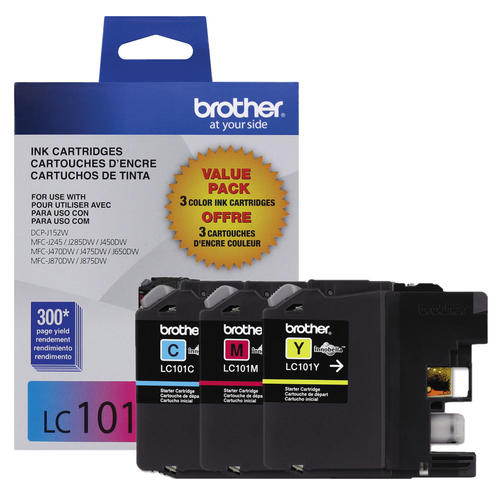 Brother LC1013PK Original Color Ink Cartridge Combo C/M/Y