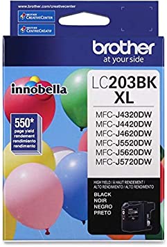 Brother LC203BK Original Black Ink Cartridge High Yield