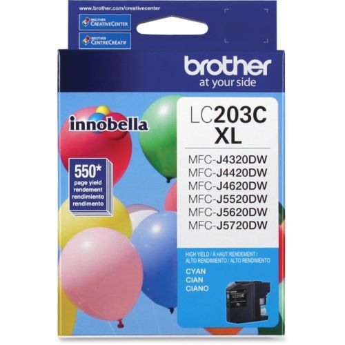 Brother LC203C Original Cyan Ink Cartridge High Yield