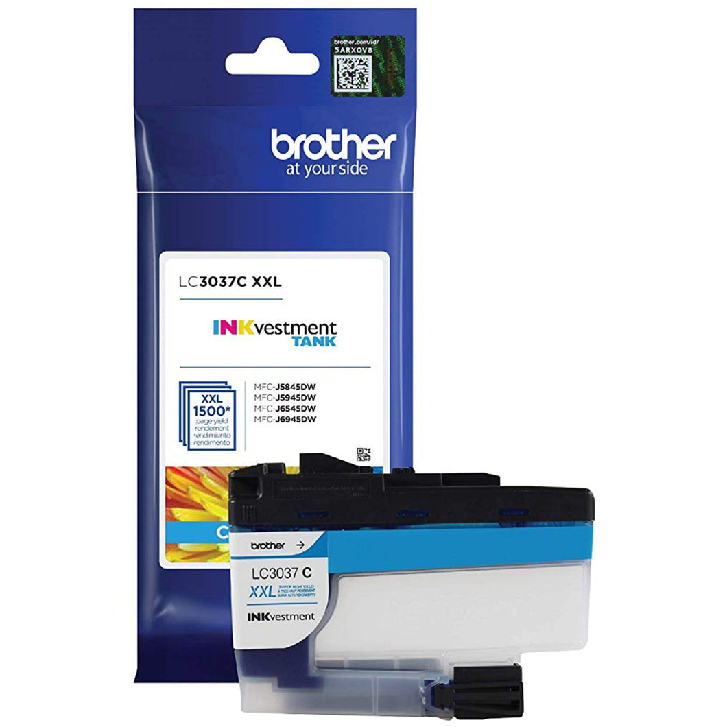 Brother LC3037C Original Cyan Ink Cartridge Extra High Yield