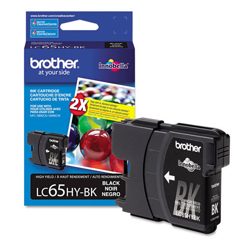 Brother LC65BK Original Black Ink Cartridge High Yield