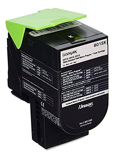 Lexmark 80C1SK0 (801SK) Black Compatible Toner Cartridge