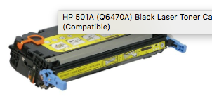 HP Q6472A (502A) Yellow Compatible Toner Cartridge