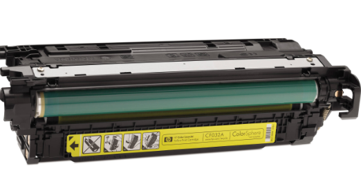 Cartouche de toner compatible jaune HP CF032A (646A)