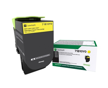 Lexmark 71B10Y0 Original Laser Toner Cartridge - Yellow
