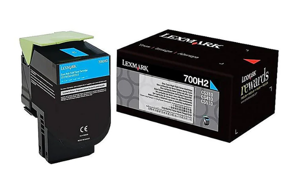 Lexmark Unison 700H2 Cyan Toner Cartridge 70C0H20