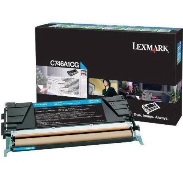 C746A1CG CYAN RETURN PGM TONER CARTRIDGE