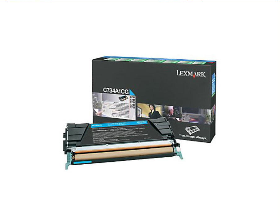C734A1CG CYAN RETURN PROGRAM TONR CARTRIDGE