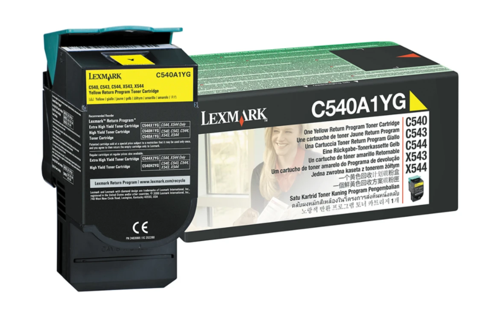 YELLOW RETURN PROGRAM TONER C540A1YG