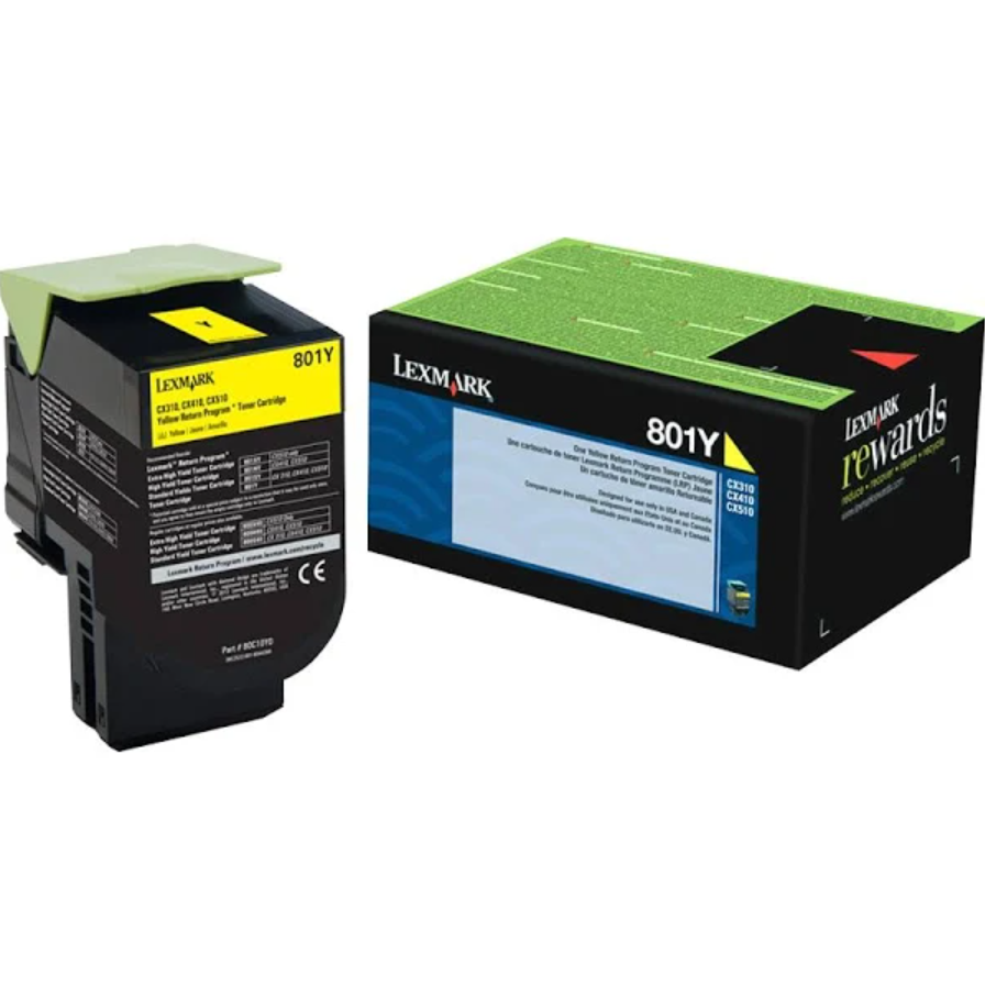 YELLOW RETURN PROGRAM TONER 80C10Y0