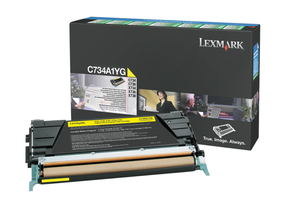 YELLOW RETURN PROGRAM TONR CART C734A1YG