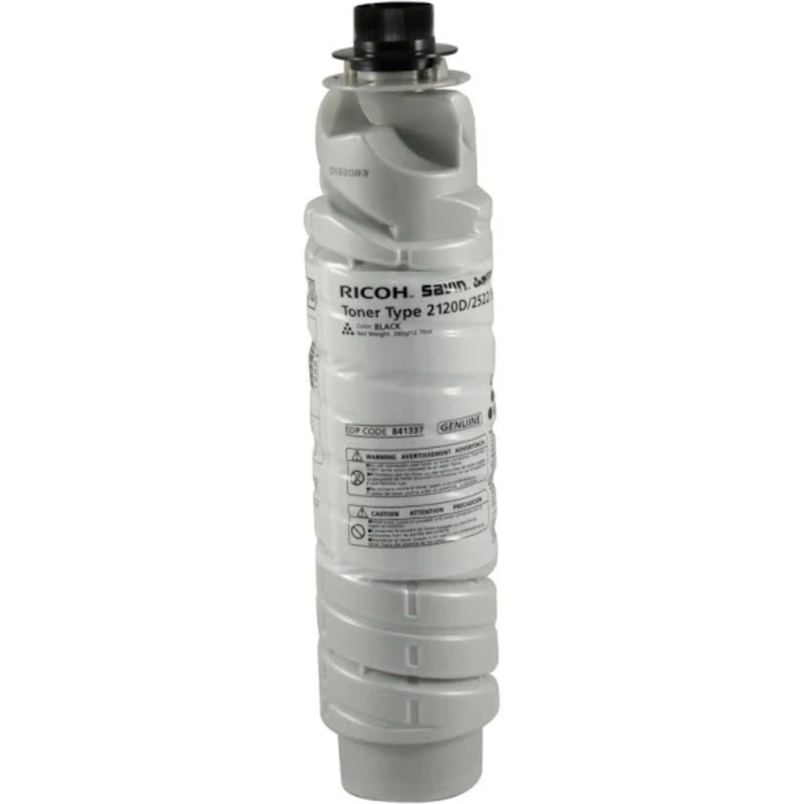 Ricoh 841337 Black toner cartridge - Models Aficio 1022 1027 1032 2022 2027 MP3352 ALSO