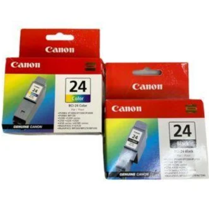 Canon BCI-24 Original Inkjet Ink Cartridge - Black, Color Pack