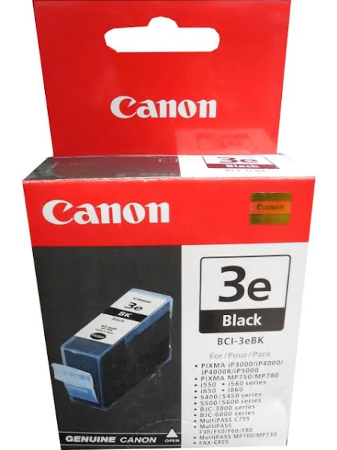 Canon Bci-3ebk Original Ink Cartridge - Inkjet - Black