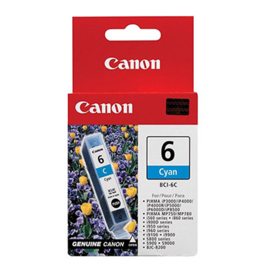 CARTOUCHE DE RÉSERVOIR D'ENCRE CYAN BCI-6C 4706A003 