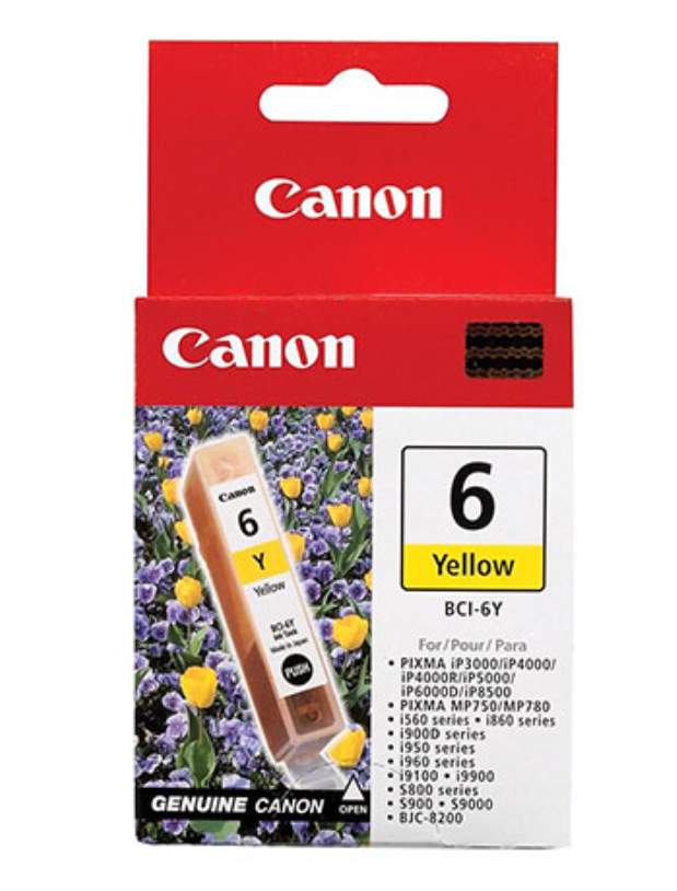 CARTOUCHE DE RÉSERVOIR D'ENCRE JAUNE BCI-6Y 4708A003 