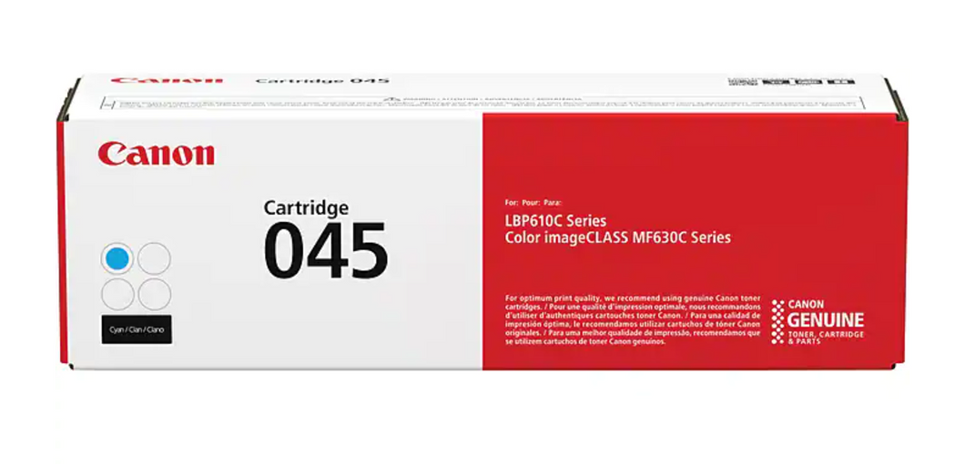 Canon 045 Original Standard Yield Laser Toner Cartridge - Cyan