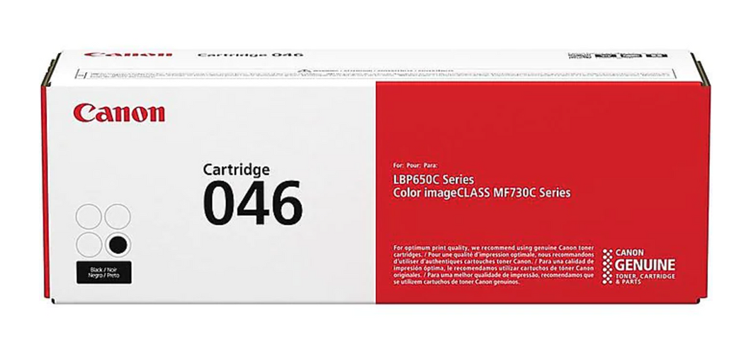 Canon 046 Original Standard Yield Laser Toner Cartridge - Black