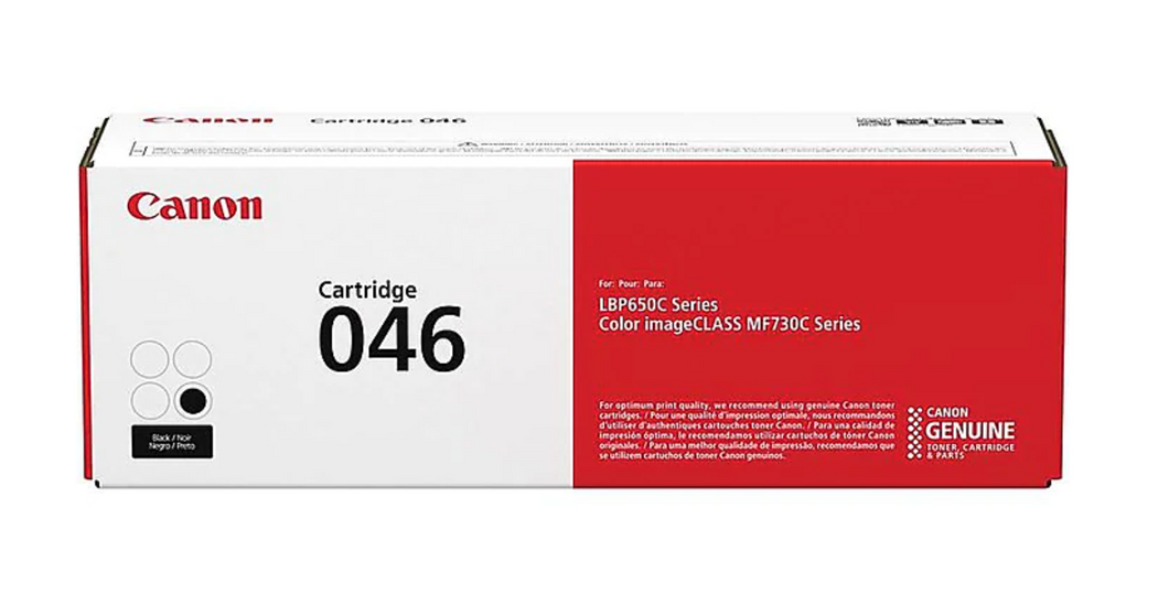 Canon 046 Original High Yield Laser Toner Cartridge - Black