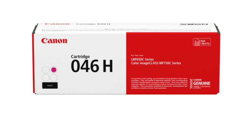 Canon 046 High Yield Laser Toner Cartridge - Magenta