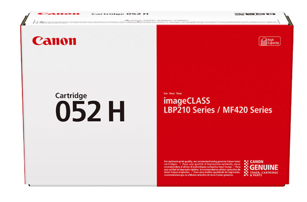 Canon 052H Original High Yield Laser Toner Cartridge - Black