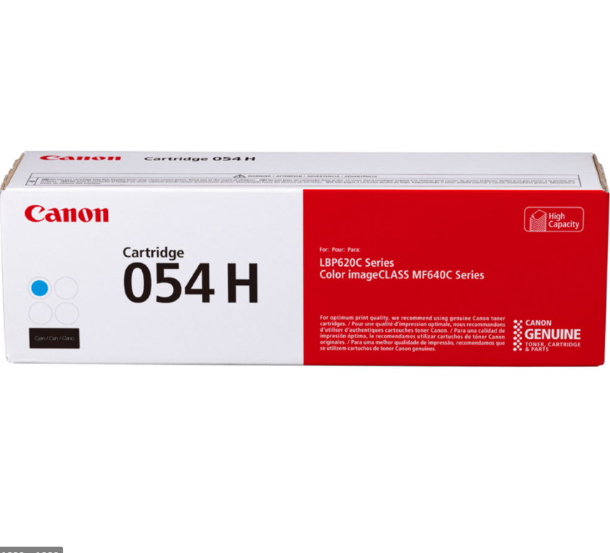 Canon 054H Original High Yield Laser Toner Cartridge - Yellow