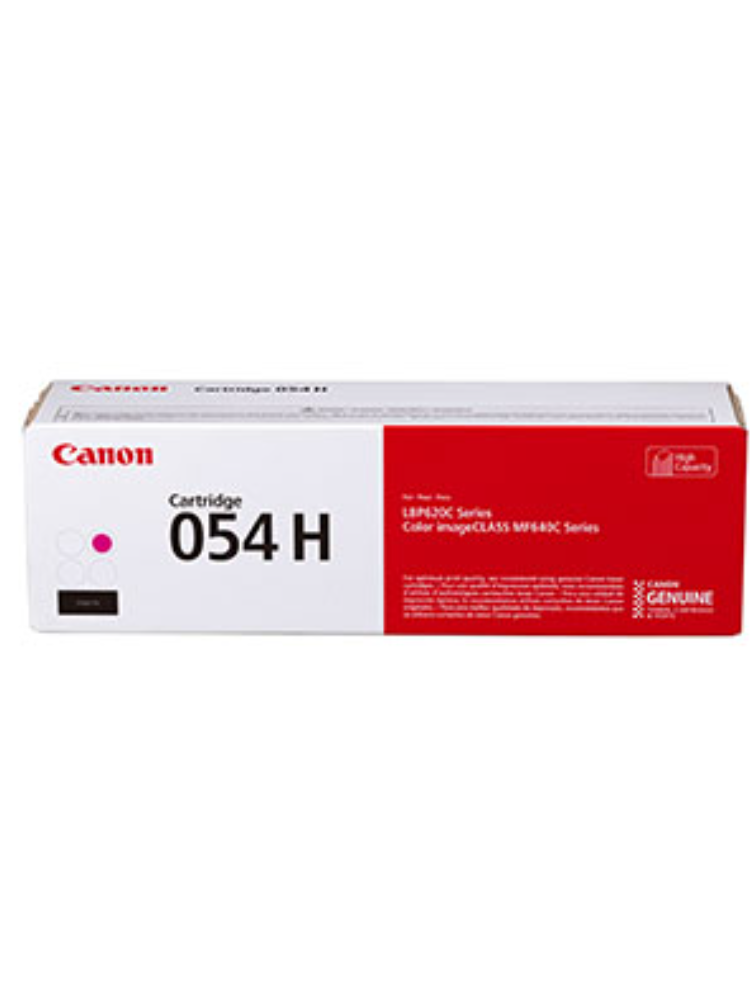 Canon 054H Original High Yield Laser Toner Cartridge - Magenta
