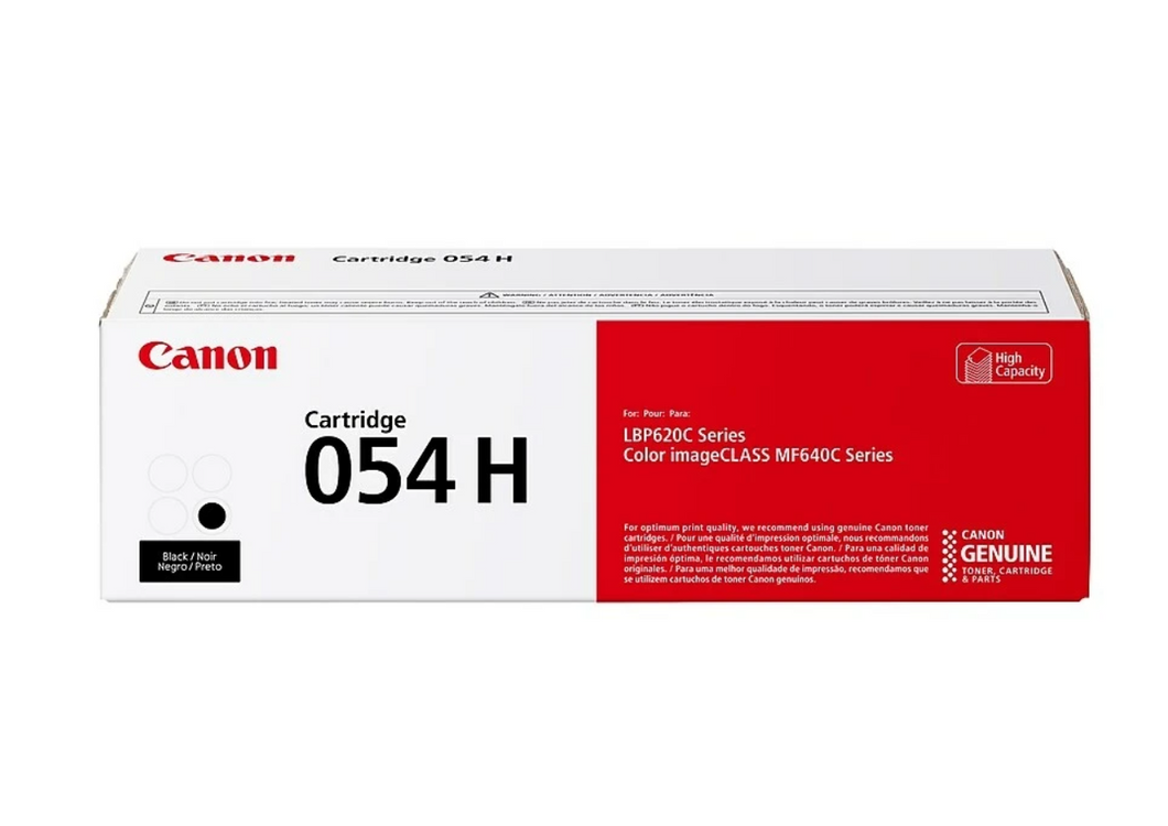 Canon 054H Original High Yield Laser Toner Cartridge - Black