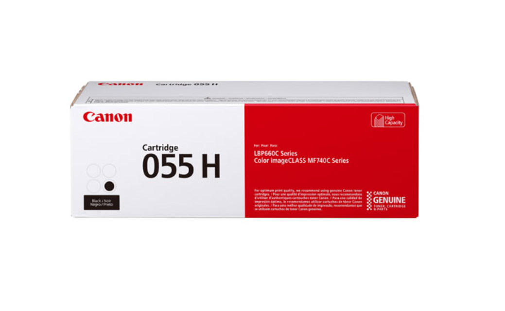 Canon 055H Original High Yield Laser Toner Cartridge - Yellow