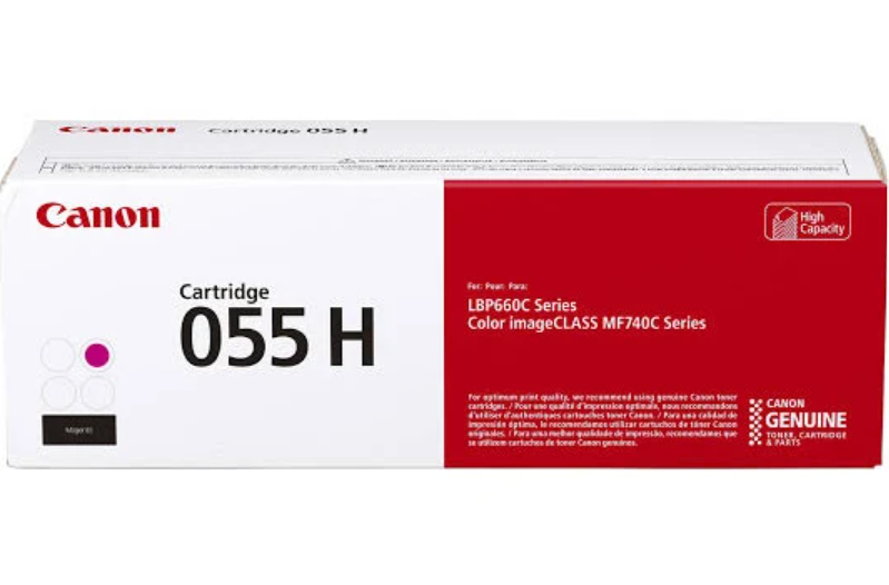 Canon 055H Original High Yield Laser Toner Cartridge - Magenta