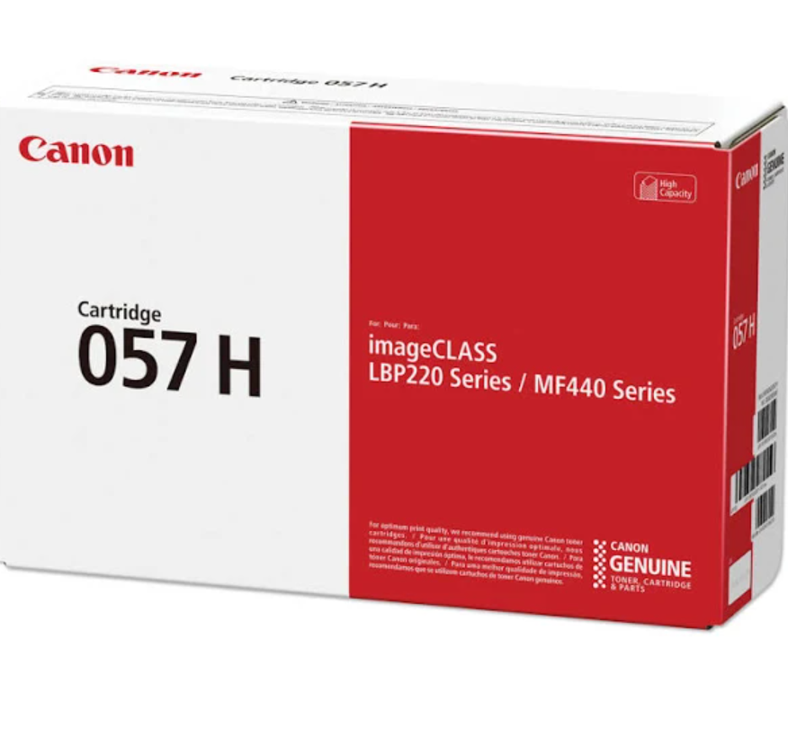 Canon 057H Original High Yield Laser Toner Cartridge - Black