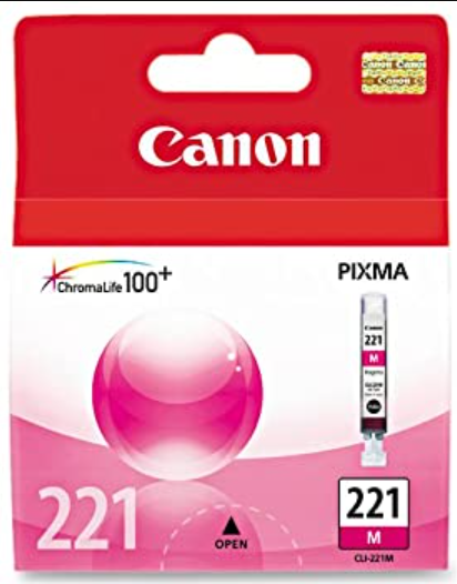Canon CLI-221 Magenta Ink Cartridge - Inkjet - Magenta