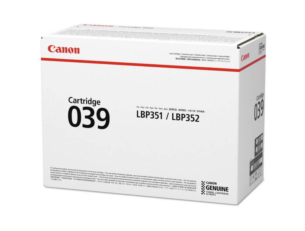 Canon 039 Original Laser Toner Cartridge - Black