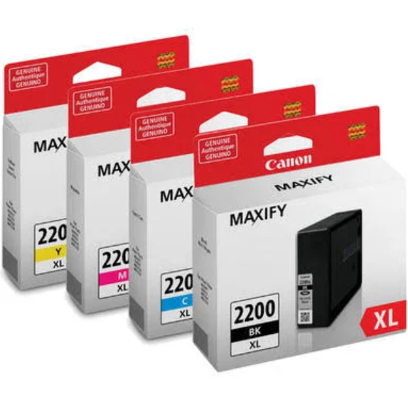 Canon PGI-2200 XL Original Standard Yield Inkjet Ink Cartridge - Value Pack