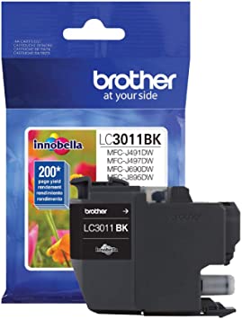 Cartouche d'encre noire Brother LC3011BK originale 