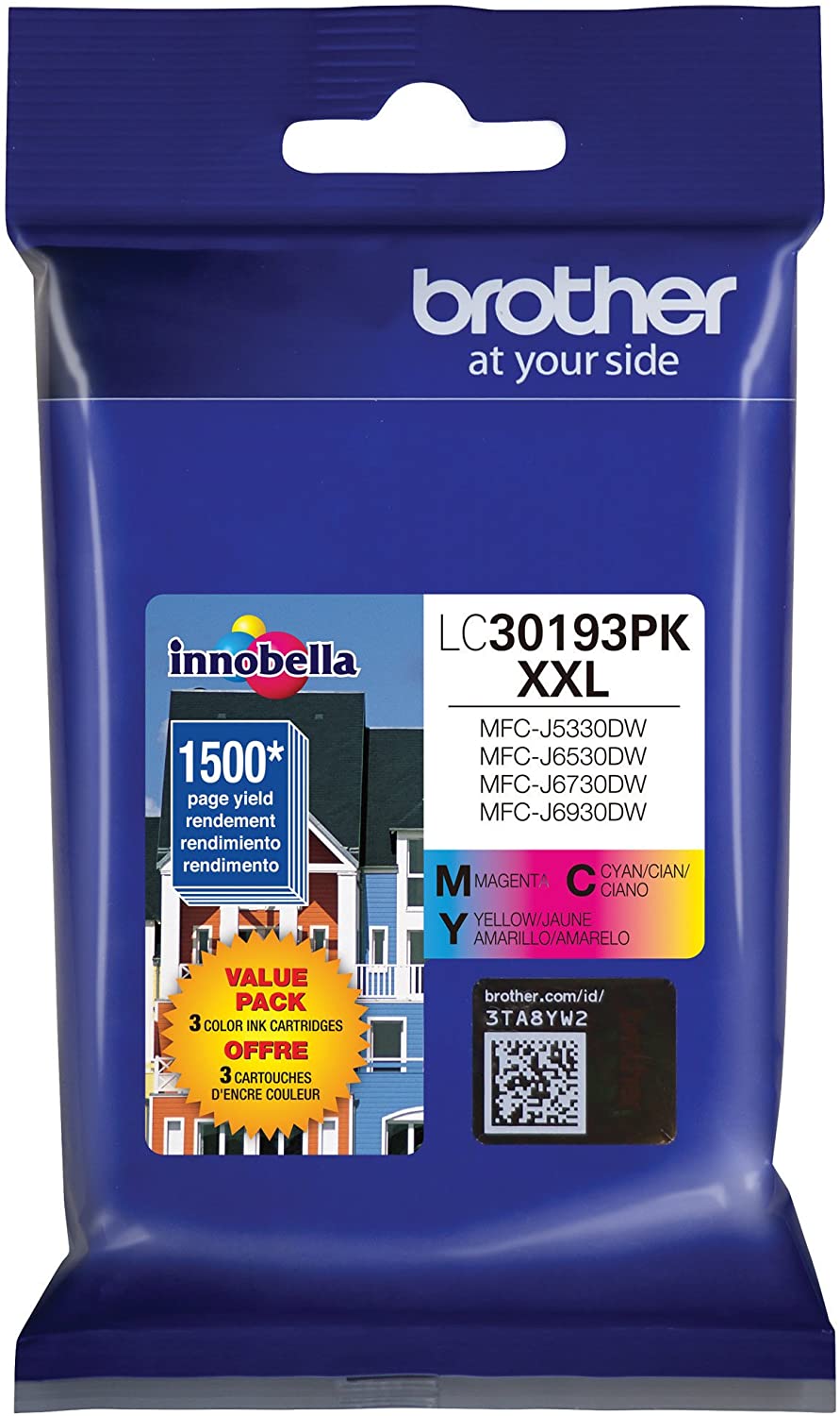 Brother LC3019 3Pack Original Ink Cartridge Extra High Yield C/M/Y