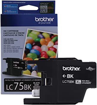 Brother LC75BK Original Black Ink Cartridge High Yield